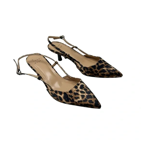 A New Day Animal Print Slingback Heels - Picture 2 of 4